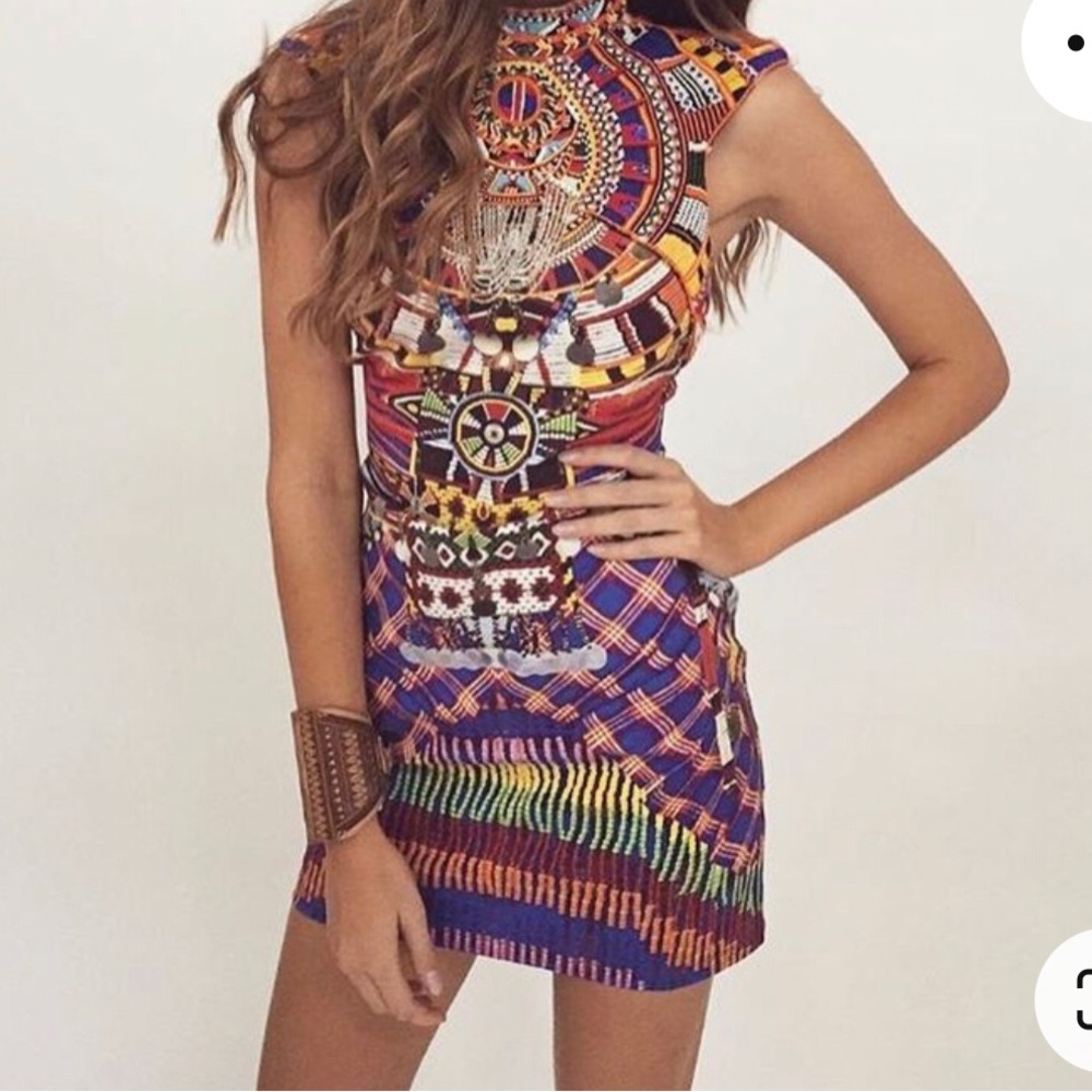 Camilla beaded print dress Sz S